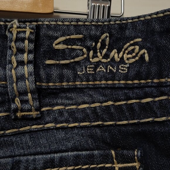 SILVER Jeans Women's McKenzie Capri size 34 Blue Denim NEW NWT - Picture 6 of 9